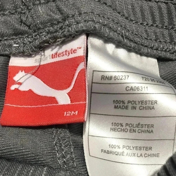 Puma Athletic Track Pants 12  Months - Picture 4 of 4